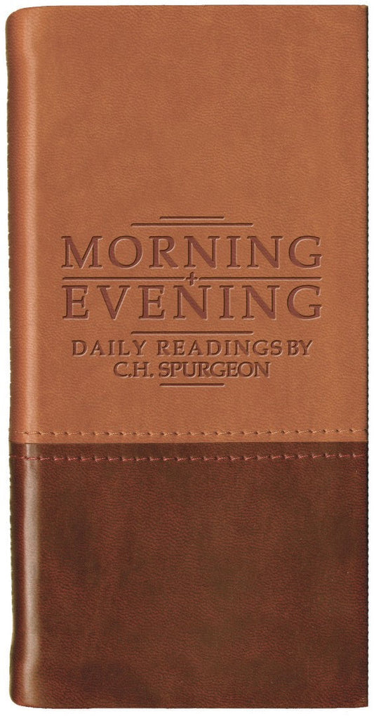Morning And Evening, Tan/Burgundy Daily Readings By C.H. Spurgeon - Re-vived