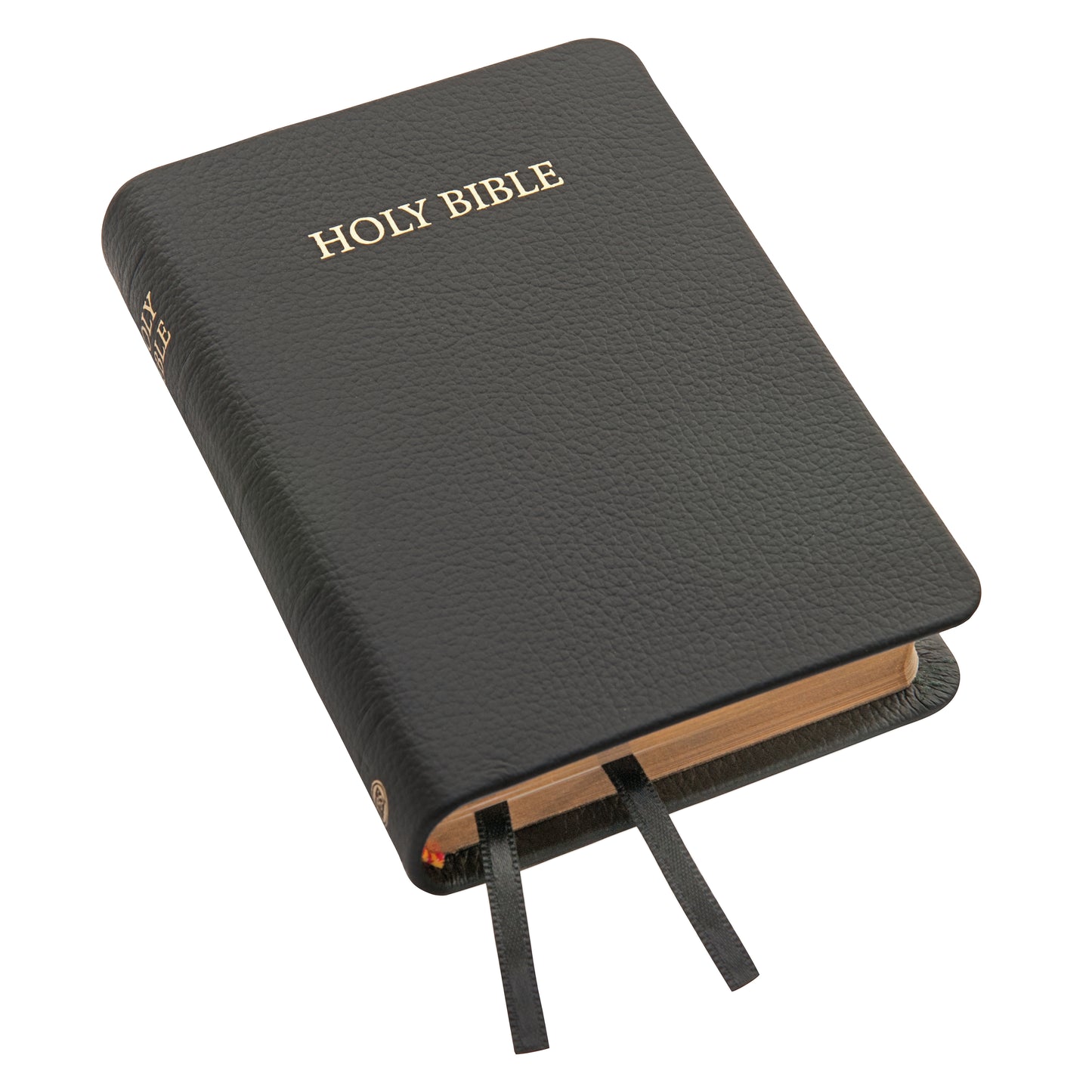 Royal Ruby Text Bible - Black Calfskin, Thumb Index