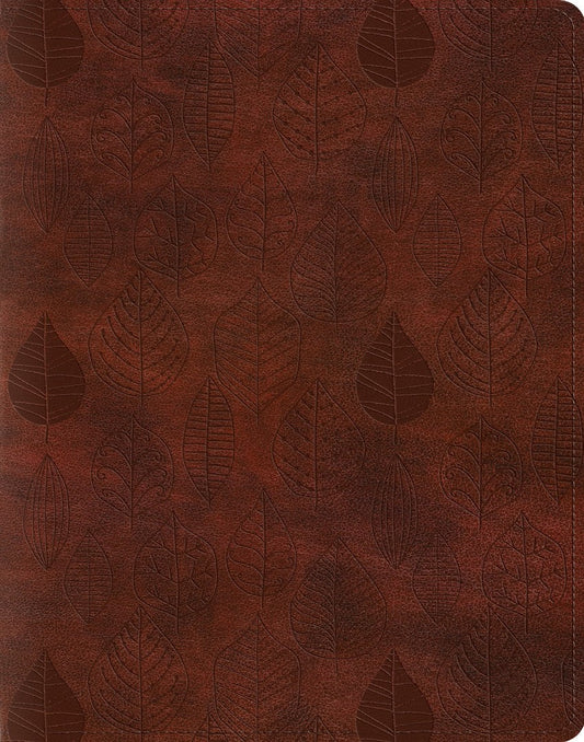 ESV Single Column Journaling Bible, Trutone, Chestnut - Re-vived