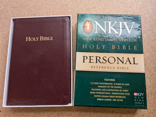 NKJV Personal Reference Bible Burgandy 45RLBG