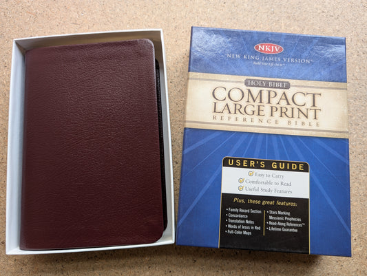NKJV Compact Large Print Reference Bible
