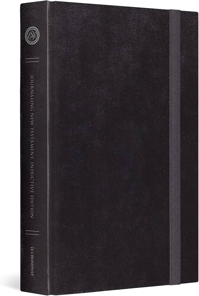 ESV Journaling New Testament, Inductive Edition (Hardcover, Black with Strap)