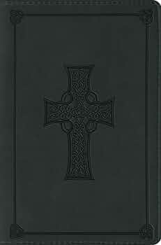 ESV Compact Bible TruTone Olive Celtic Cross Design