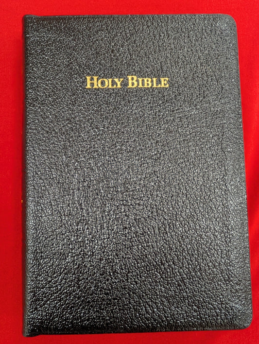 NASB New American Standard Bible Black Genuine Leather 8410S.  Copyright 1985